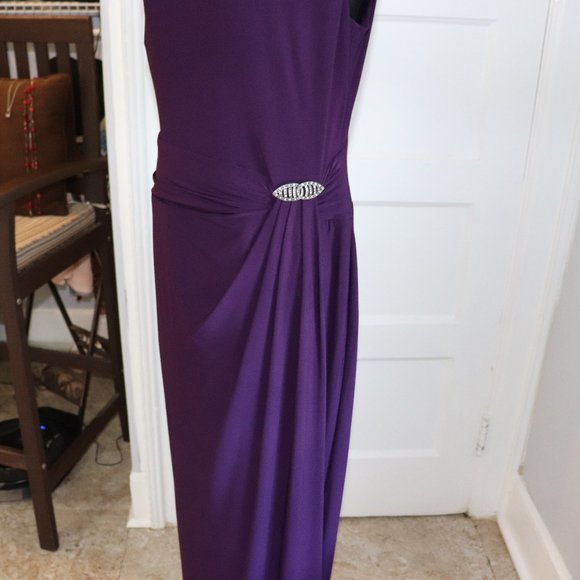 Chaps Sleeveless Evening Gown - Picture 2 of 6